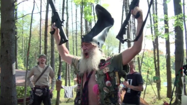 Presidential Candidate Vermin Supreme says he’s going to take your guns and give you better guns