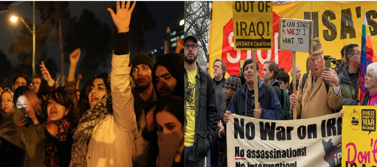 As Iranians protest against the regime, American liberals protest in support of the regime