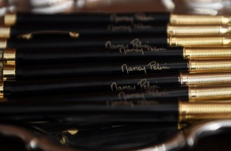 Shock: Did Pelosi really just spend $144,000 to give golden novelty pens to Dems as a reward for impeachment?