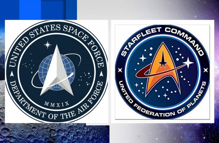 Starfleet Chose Their logo in 2161, thus copying Trump’s 2020 Space Force Logo