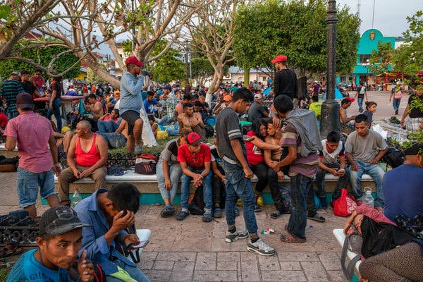Illegal Immigrants Massing On Southern Border Pray For Trump Defeat In November