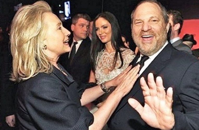 Photo Resurfaces Of Giddy Hillary Touching Harv Weinstein Like A Lovestruck Teen