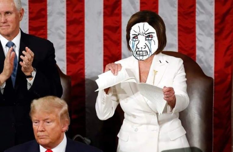 What Nancy Pelosi Looked Like When She Ripped Up Trump’s Speech