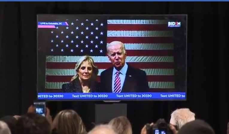 Watch: Humiliated Biden gives stuttering concession speech over web cam after getting 5th in New Hampshire