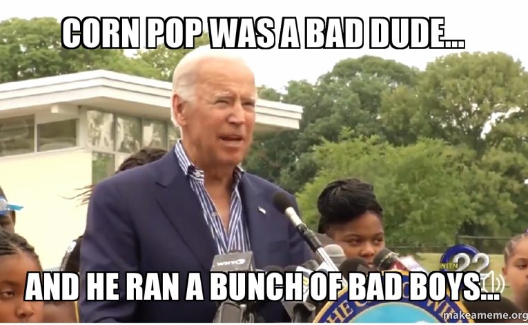 Biden Talks About Challenging Gangbanger Named ‘Corn Pop’