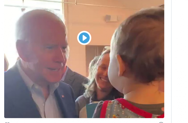 Joe Biden Leans In And Appears To Sniff Baby