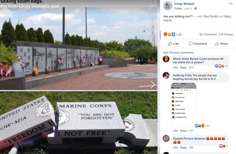 These People Thought A Marine Corp POW-MIA Grave Being Desecrated Is Funny. Make Them Infamous
