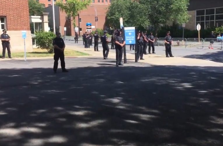 WATCH: BLM Protesters SCREAMED At Troy, NY Police To Bend The Knee. None Did.