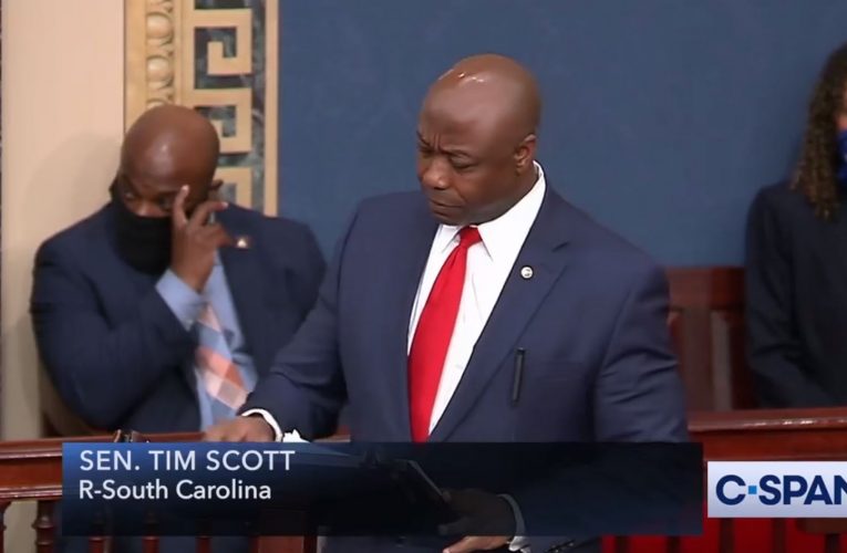Senator Tim Scott lays into Democrats over Blocking JUSTICE act