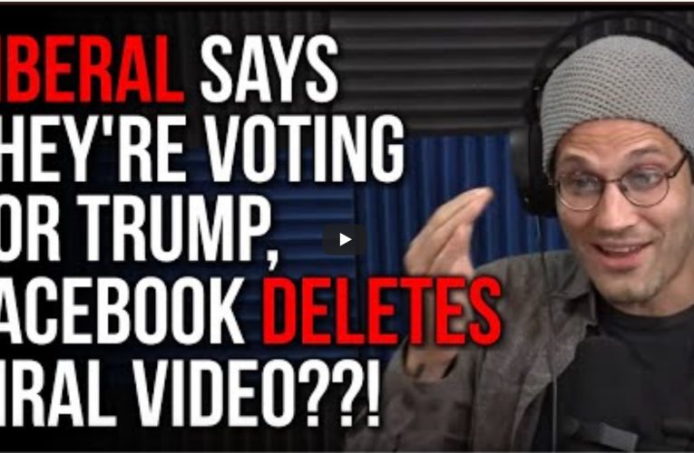 Facebook deleted this video of liberal proclaiming his support for Trump.