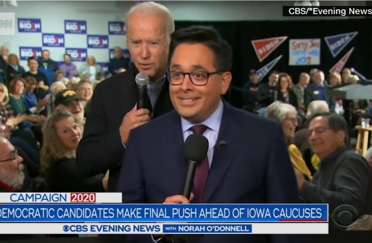 Creepy Uncle Joe Photo Bombs And Sniffs Frightened CNN Reporter