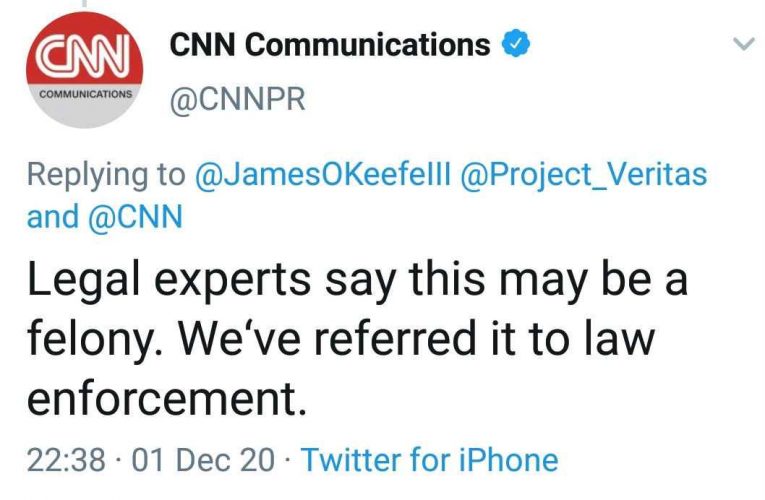 CNN In Full PANIC Mode Over Project Veritas Secret Tapes